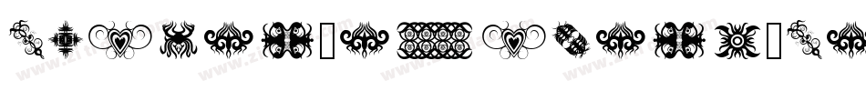 Tribal Animals Tattoo Designs字体转换